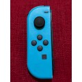 neon blue Left Joy-Con controller for Nintendo Switch (scratched) with strap