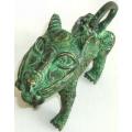 Sculptures - Bronze - Benin - Leopard - small