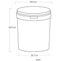 Buckets - plastic - Transparent - 9 liter