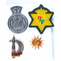 Southern African Army Badges (x4)