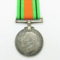 Full Size: Canada Silver Defence Medal(1939 - 1943). World War II. Toned.