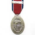 Full Size Medal - SA John Chard Decoration with Bar. Hallmarked Silver