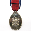 Full Size Medal - SA John Chard Decoration with Bar. Hallmarked Silver