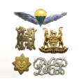 South African Badges Cap and Collars with all Lugs and Pins