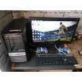 Gaming Pc / 8 GB RAM / Core i7 + 1 GB Graphics Card / 24 inch Monitor included