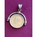 1900 22k gold 1 pond coin in a pendant