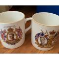Vintage 1937 Coronation Mugs