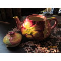 ROYAL VENTON !! Vintage 1931 Floretta Ware Designer Teapot Handpainted by Van Phillips (signed)