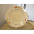 NEWHALL !! Vintage 1930's Newhall, Hanley Porcelain Marigold Studio Pattern Cake/Pastry Plate