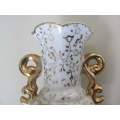CAPRI !! Vintage Lot/Set of 2 Identical Hand Painted Fine Porcelain Vases