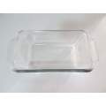 ANCHOR !! Vintage American Clear Glass Anchor Loaf Dish - Bakeware