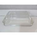 ANCHOR !! Vintage American Clear Glass Anchor Loaf Dish - Bakeware