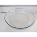 MARINEX !! Vintage Circular Clear Glass Marinex Brazilian Baking Dish