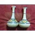 Pair of hand-stencilled Japanese Vases for Sale