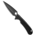 Russian Daggerr Arrow folding  knife black plain blade