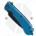 Russian Daggerr Urban 2 folding  knife black plain blade blue
