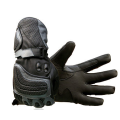 Motorcycle gloves Grey with armour Black size MED