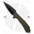 Daggerr Urban 2 tactical folding knife folder olive plain black blade