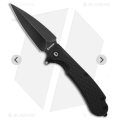 Daggerr Urban 2 tactical folding knife folder black with plain black blade