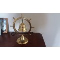 beautiful little gong solid brass with wooden baton