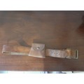 old Leather belt with Ammo pouch
