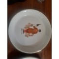 2x Porcelain display plates, Royal Art Prince William, 22 Carat Gold Rim, Life Guard and yeoman war