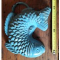 Vintage fish pate mould - heavy - Cast Iron