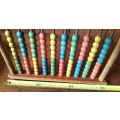 Antique wooden framed school abacus