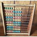 Antique wooden framed school abacus