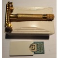 Vintage Gillette gold plated razor