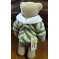 Vintage McDonalds 1999 bear with label -Rugby boy - Roger