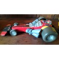 Vintage Playskool (Hasbro) plastic drag racer with parachute