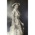 An elegant lady photographed - 1955 (2x photographs)