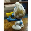 Vintage Smurf (with dirt on the back)