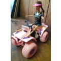 Little Lady / Barbie battery operated quad bike (working) (Doll included)