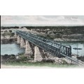 Vintage post card - South Africa - Colenso railway bridge