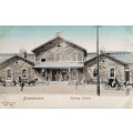 Vintage post card - South Africa - Bloemfontein railway station