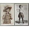 Collection of Shirley Temple photographic postcards (x9)