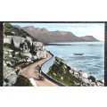 Vintage post card - South Africa - Victoria road towards Camps Bay - Cape Town