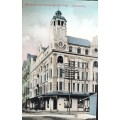 Vintage post card - South Africa - Johannesburg - Henderson & National Bank buildings