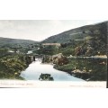 Vintage post card - South Africa - Inchanga - Railway line and bridge -