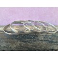 STERLING SILVER BRACLETS.