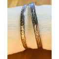 BEAUTIFUL BURNISHED BANGLES - PRICE FOR BOTH BANGLES