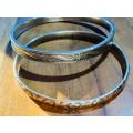 BEAUTIFUL BURNISHED BANGLES - PRICE FOR BOTH BANGLES