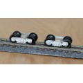 SAR HO Scale White Metal 12mm Sarcast Bogies (Pair) made by Scalecraft