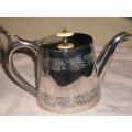 ANTIQUE SILVER PLATED TEASET