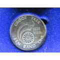 1988 Silver proof One Rand