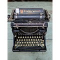 Antique Underwood Standard Typewriter No. 5 1920's