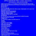 Apple MacBook Pro 13 Inch 2020 | Intel Core i5 | 512GB SSD/16GB RAM | (3 Month Warranty)