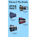 Klevas 3 Ply Mask Style Pack C